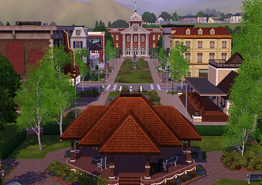 riverview empty world sims 3